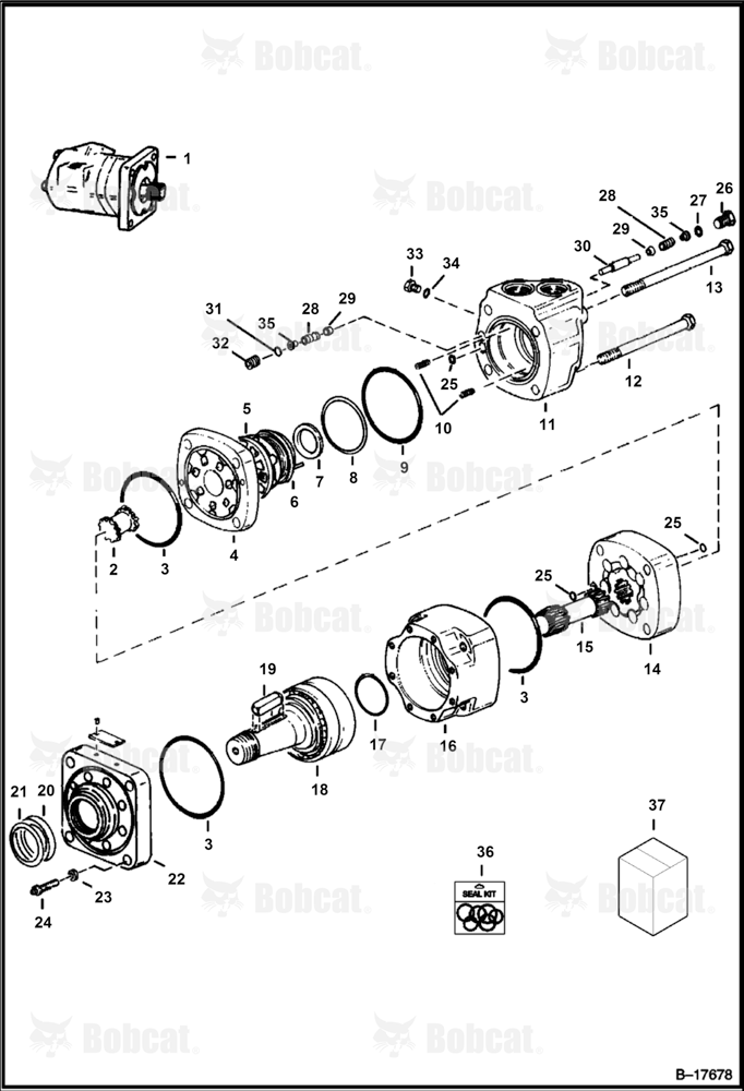 Hydrostatic Motor (Motor Model 109-1052-005 & Below)
