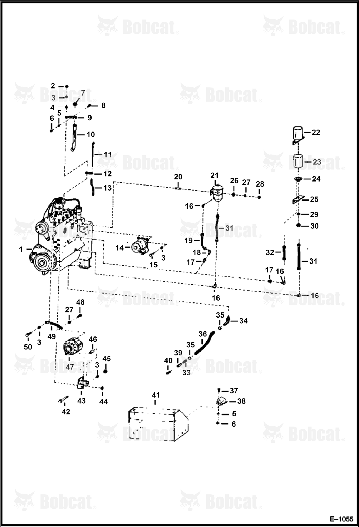 Engine Lubrication & Electrical Attaching Parts (Gasoline)