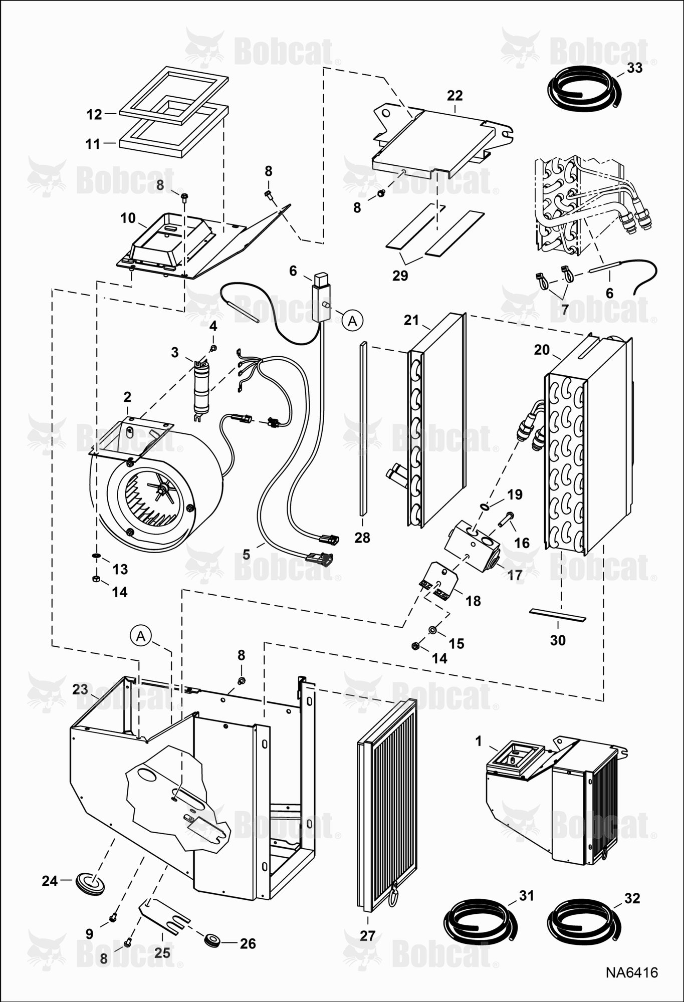 Heater & A/C (HVAC Assy)  A94Y12368 & Above