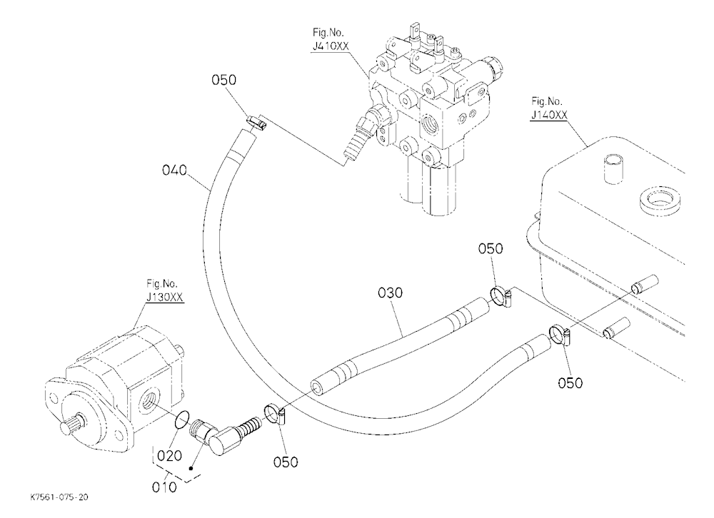 Hydraulic Oil Line(Tank) [Rtv900T]
