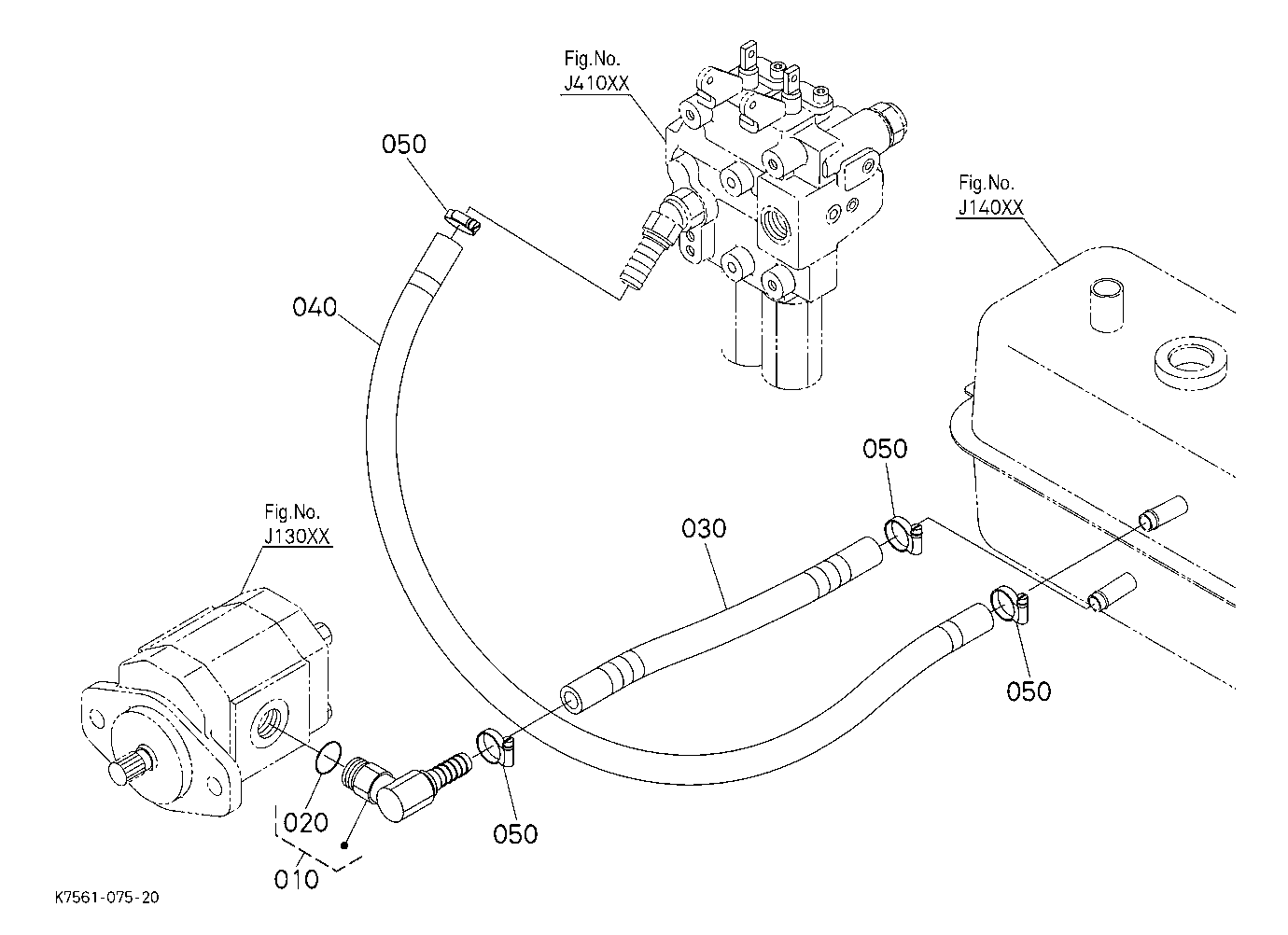 Hydraulic Oil Line(Tank) [Rtv900T]