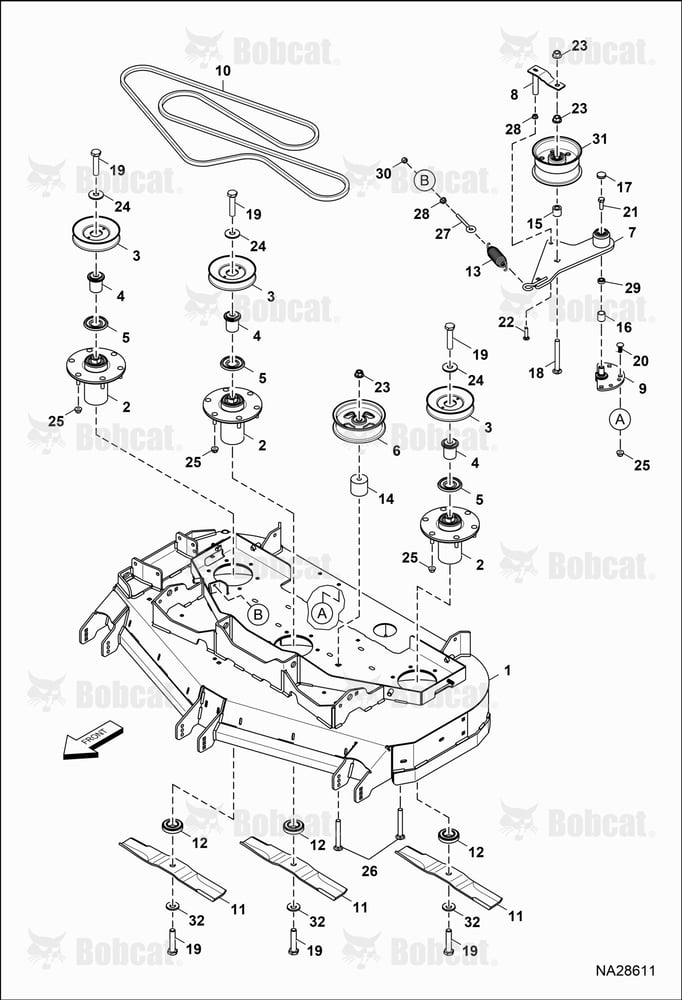 BELTS, PULLEYS, & Blades (52")