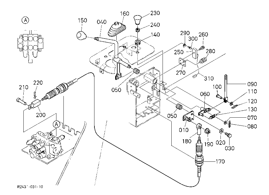 Control Lever (S/P) (Component Parts)