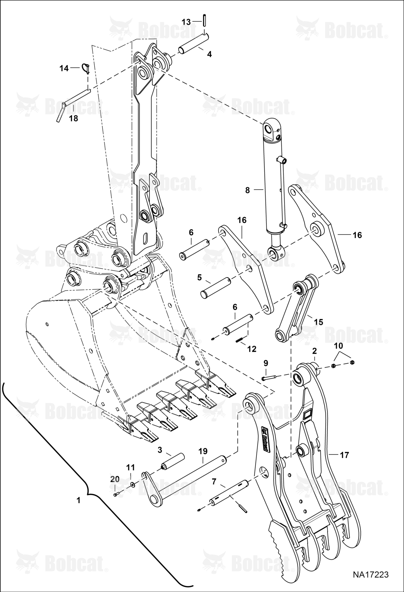Clamp (E145) (PL065QC) (14T-900-5T) (Factory Option Only)  B4YY00101 & Above