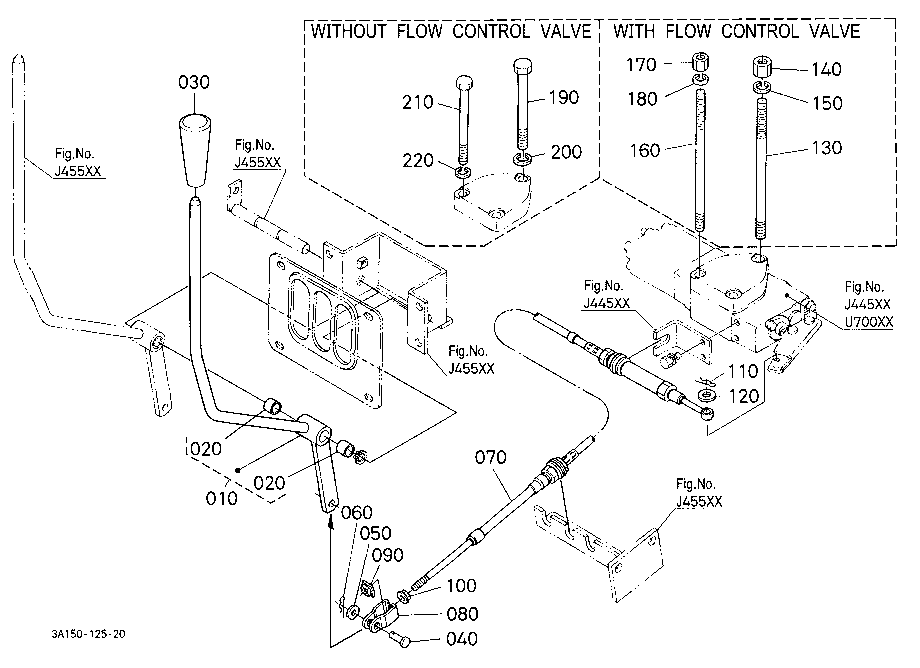 Auxiliary Control Valve Lever Kit (2Nd) [A] [Optio