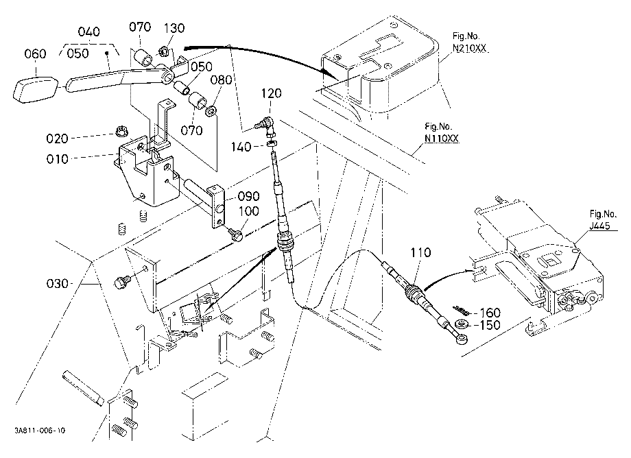 Auxiliary Control Valve Lever [New Type]