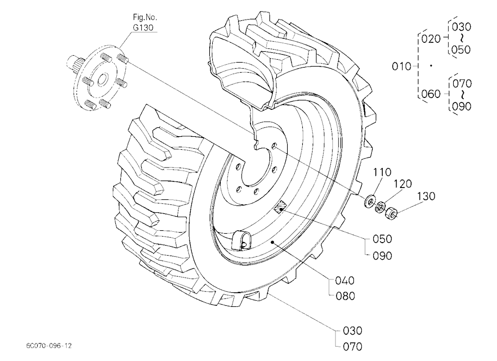 Front Wheel(23*8.50-14R4) [Except [Au] [Nz]]