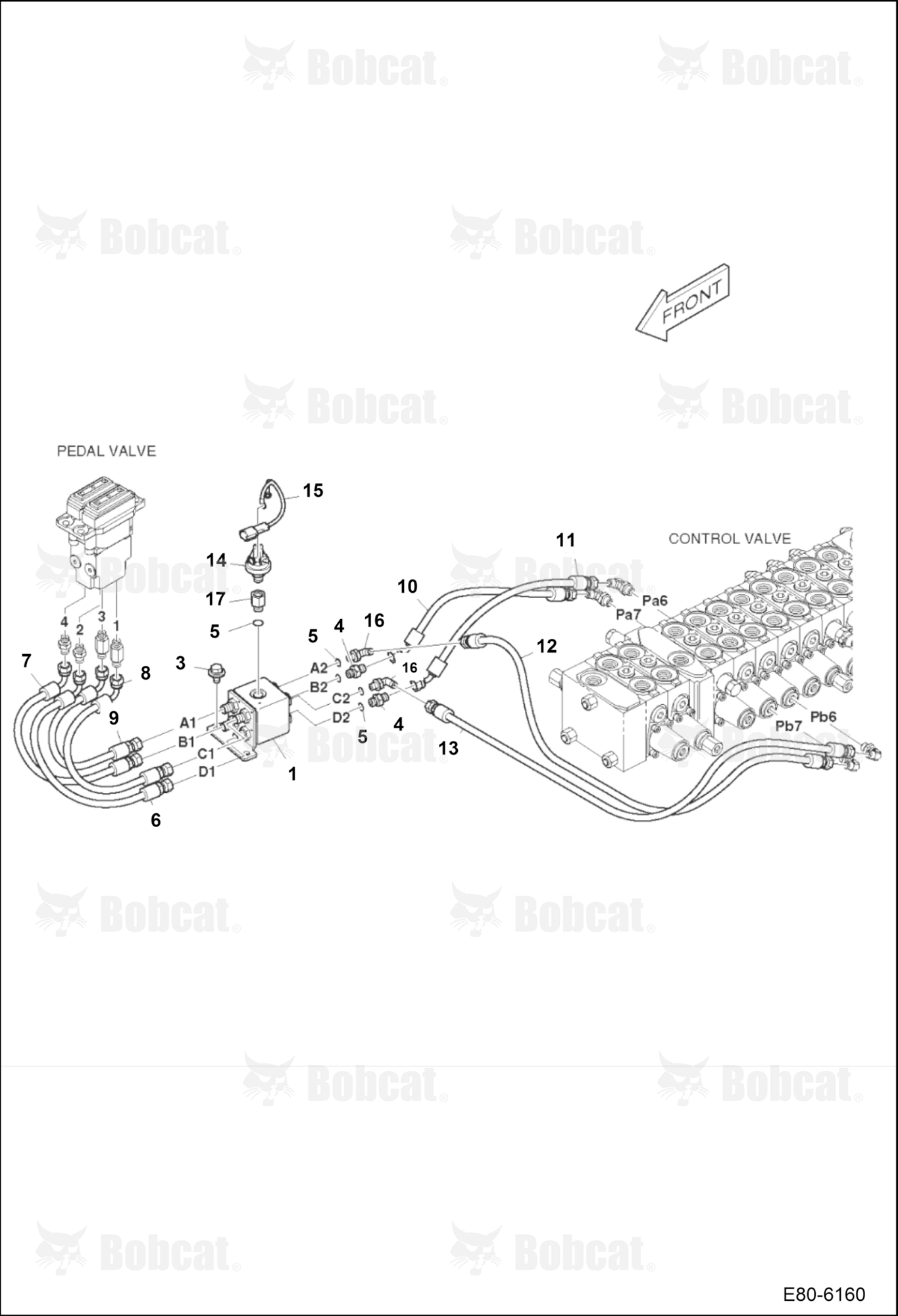 Hydraulic Pilot Circuitry (Travel W/Motion Alarm)