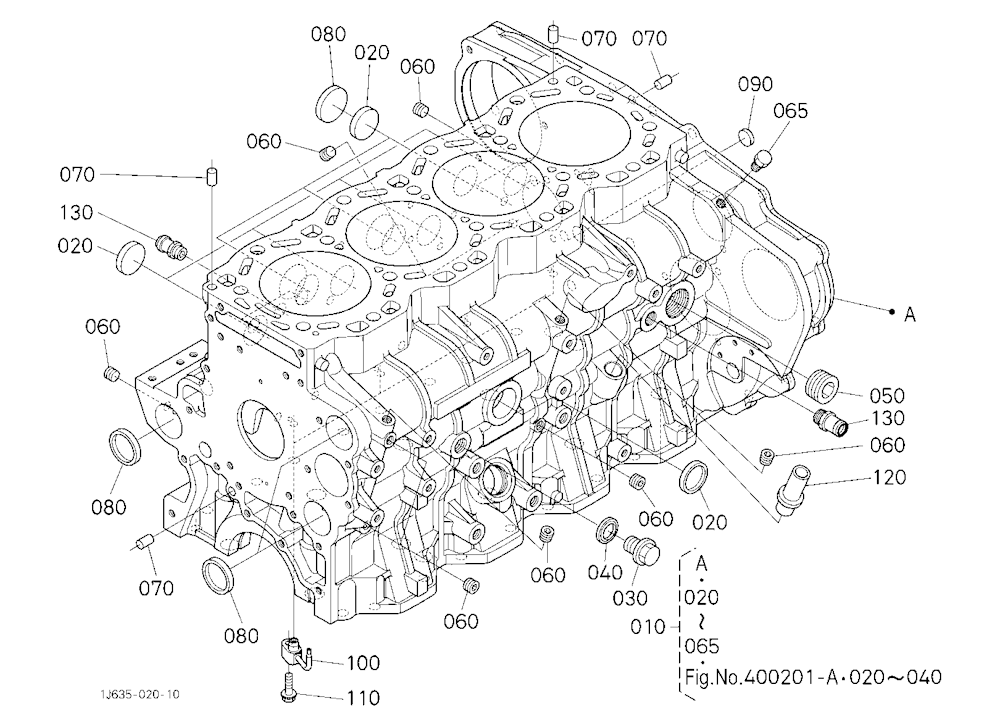 Crankcase (Upper) [W/O Pneumatic Trailer Brake]