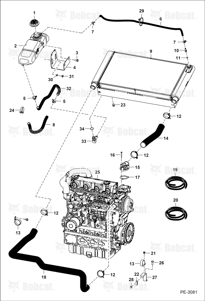 Cooling System 526011450 & Above, 526111024 & Above, 525811418 & Above, 525911017 & Above
