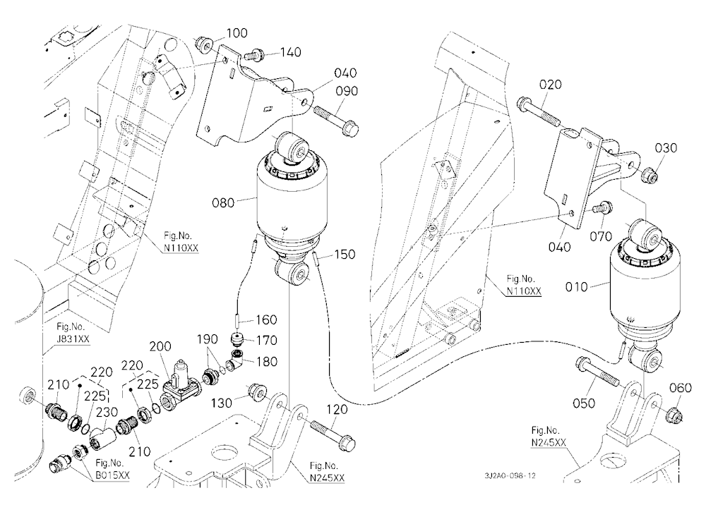 Rear Damper [Rear Suspension Type (Air)]