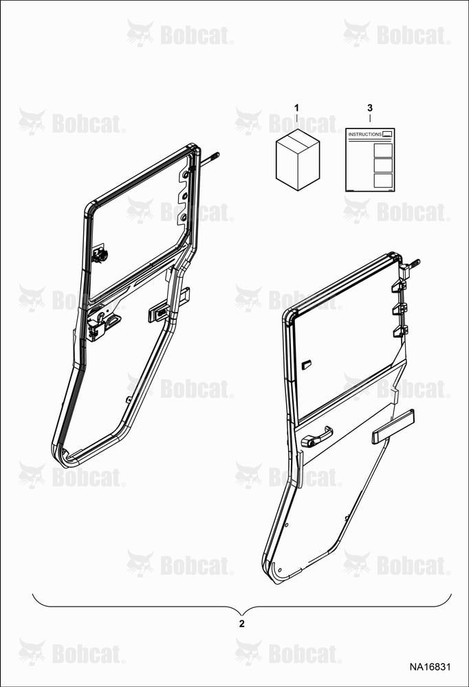 CAB Door Kit (Clear Rear)