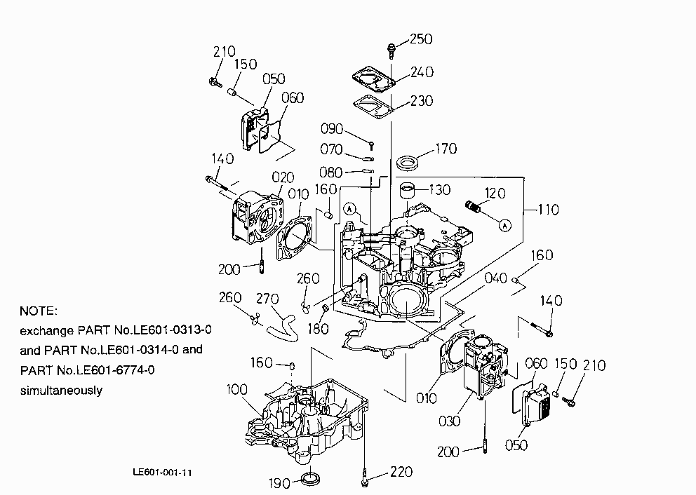CYLINDER/CRANK CASE