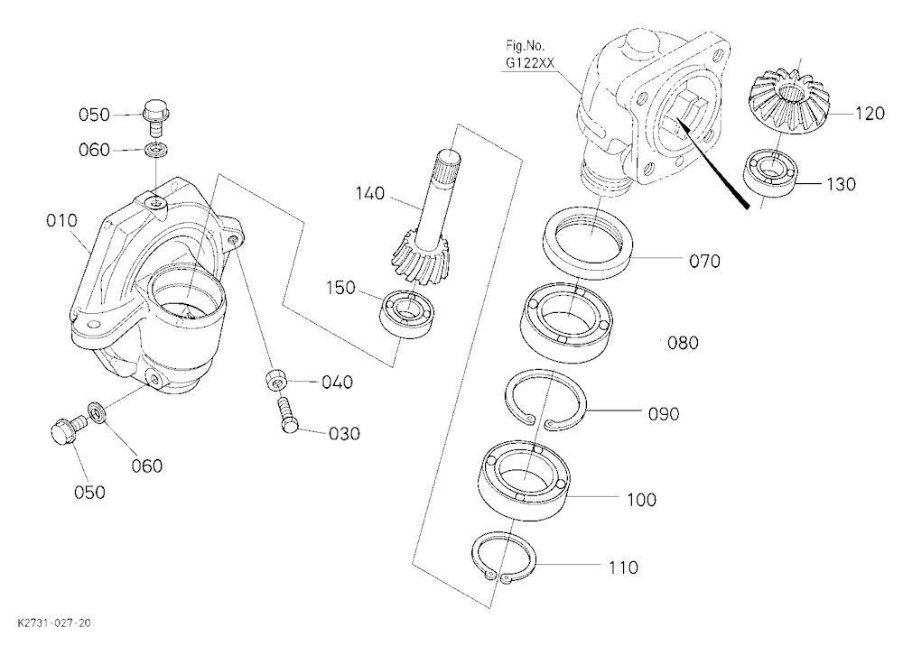 Front Axle Case Rh