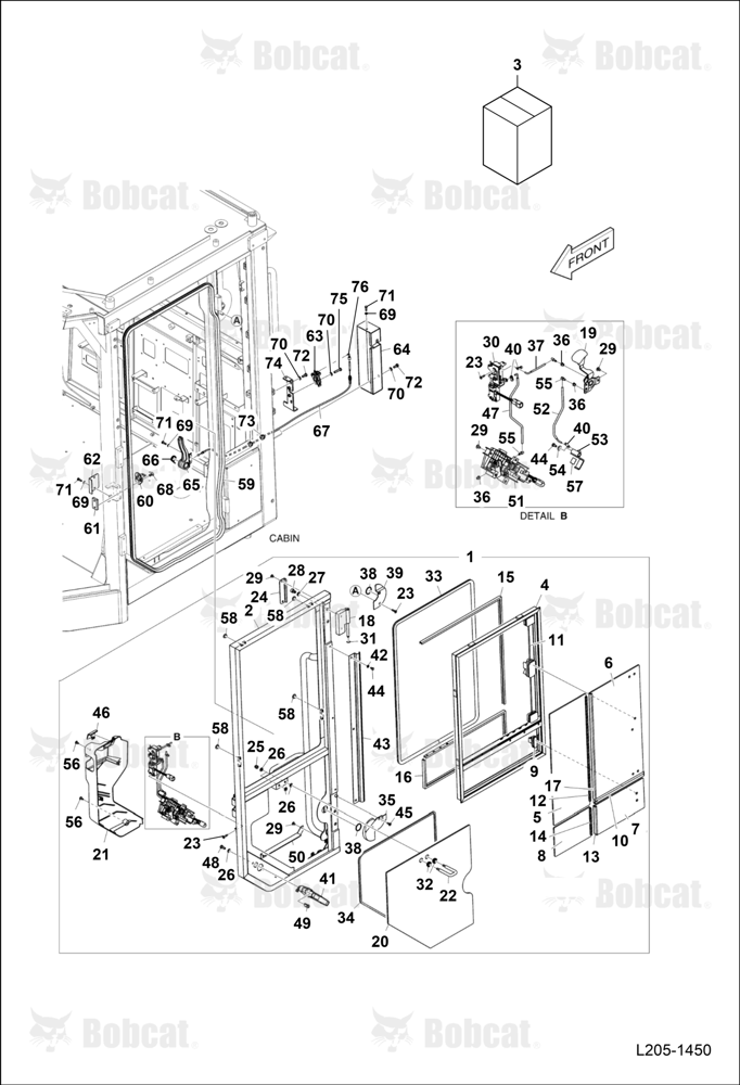 Cabin (Door Assembly) (L.H.)
