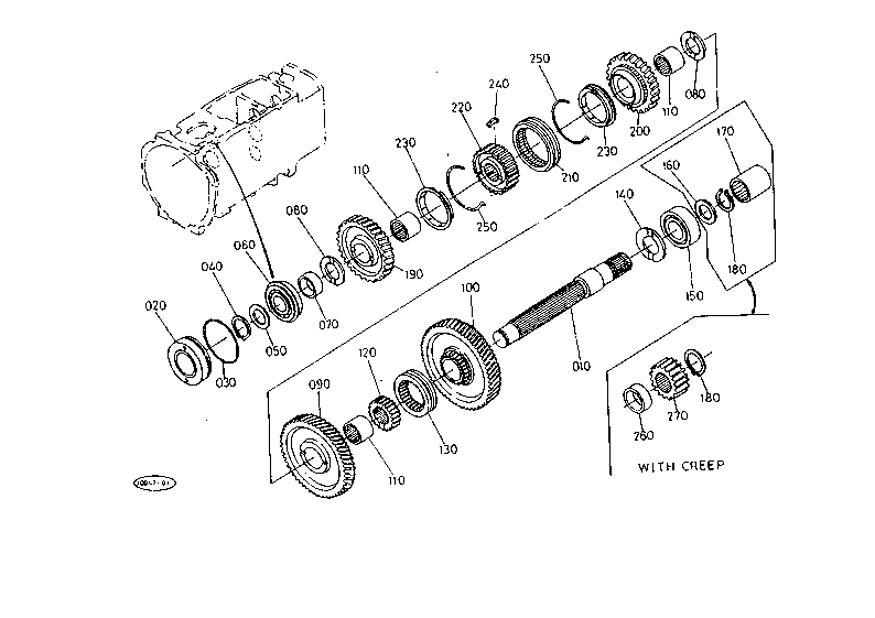 Counter Shaft [Synchro Mesh]