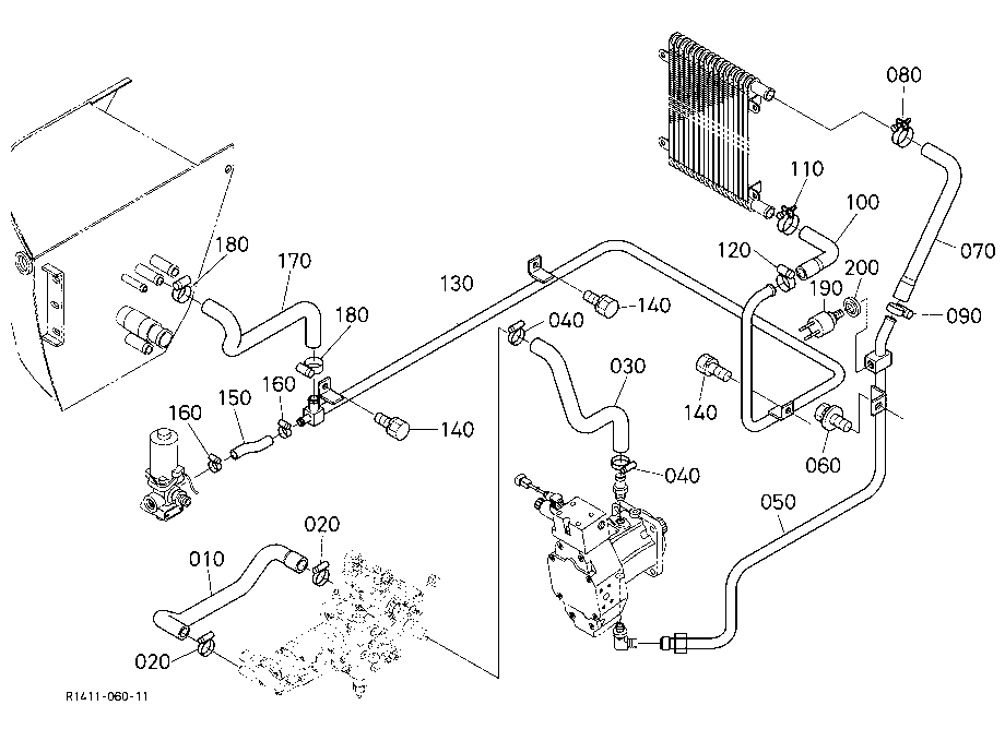 Hydraulic Oil Line (Oil Cooler)
