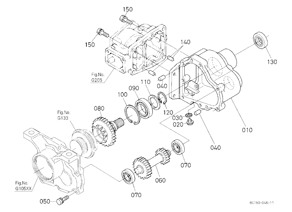 Bi-Speed Turn Gear Case [Bi-Speed Turn Type]