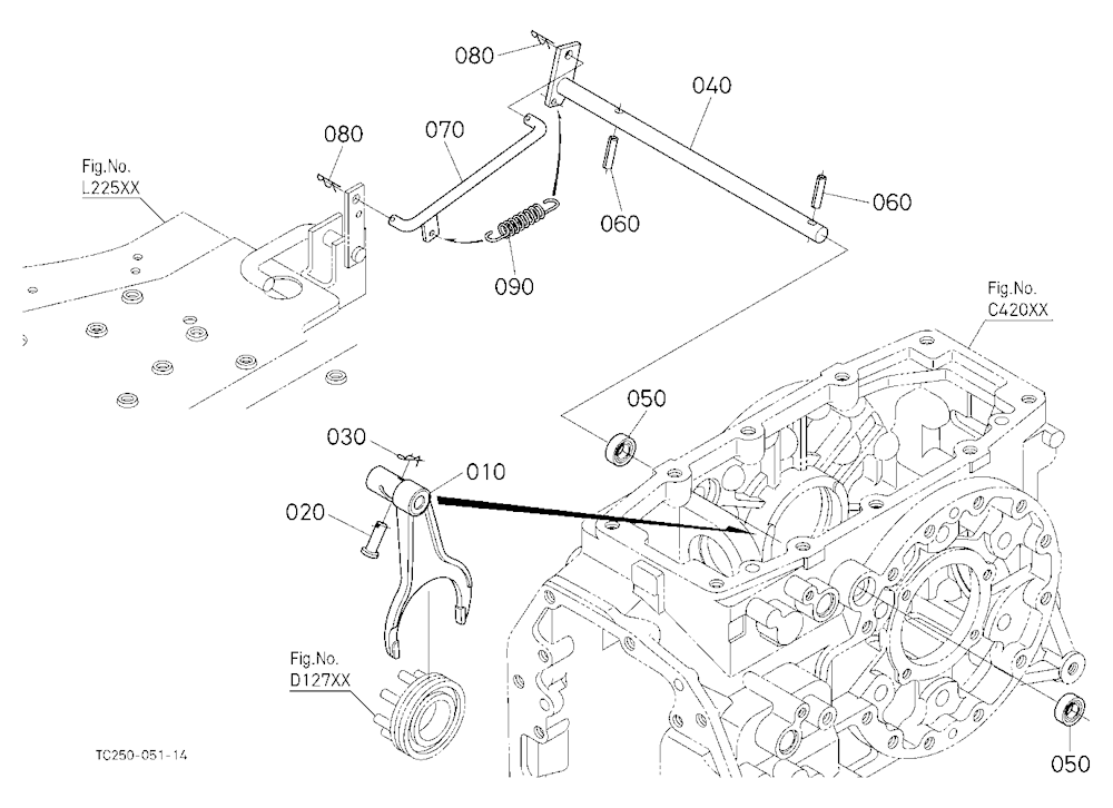 Differential Lock Shift Fork