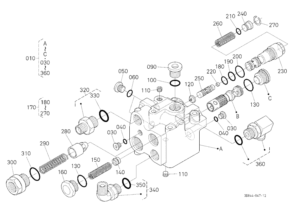 Hydraulic Valve (Power Steering/Oil Cooler) [Compo