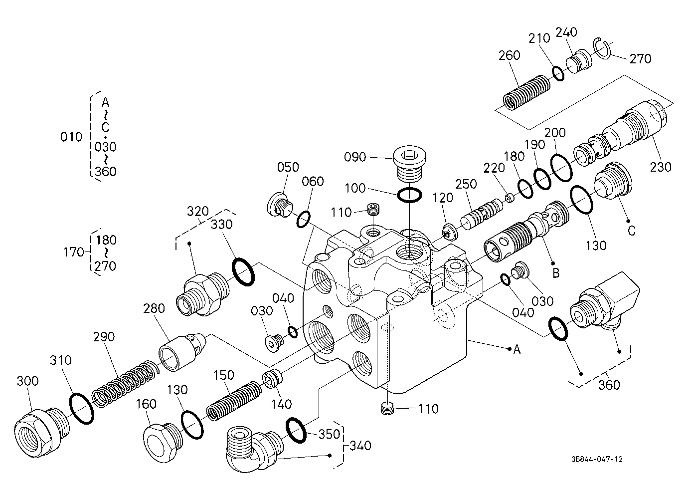 Hydraulic Valve (Power Steering/Oil Cooler) [Compo