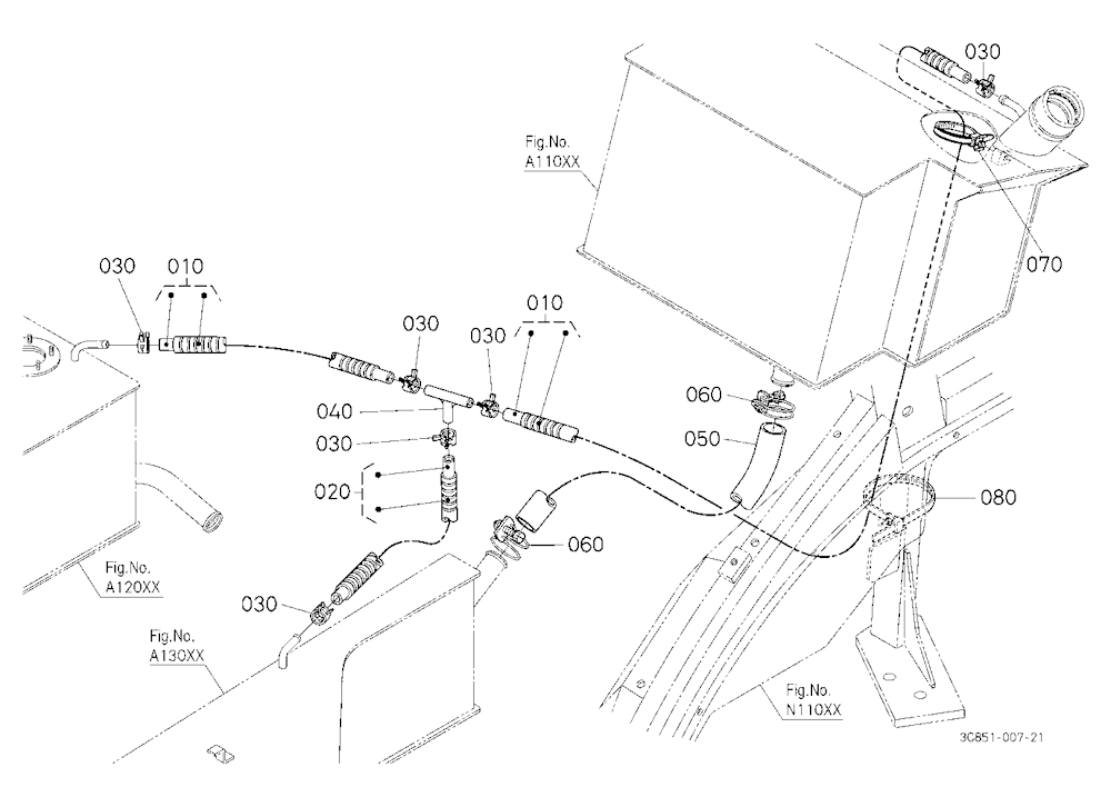 Fuel Pipe 1 (Rear)