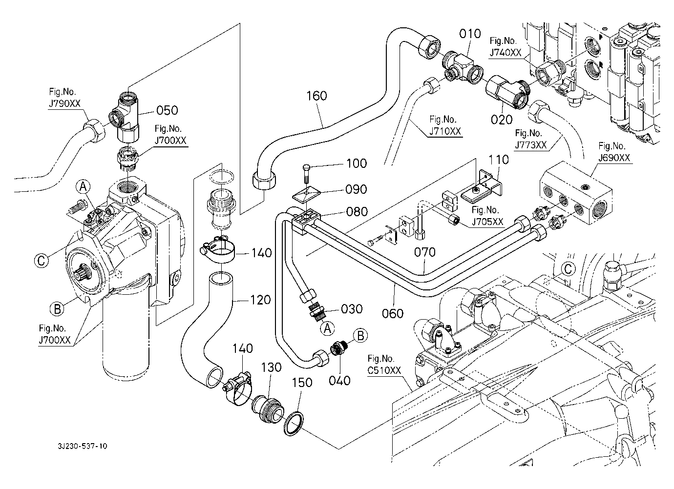 Axial Pump Piping [With Front Suspension] [With Lo
