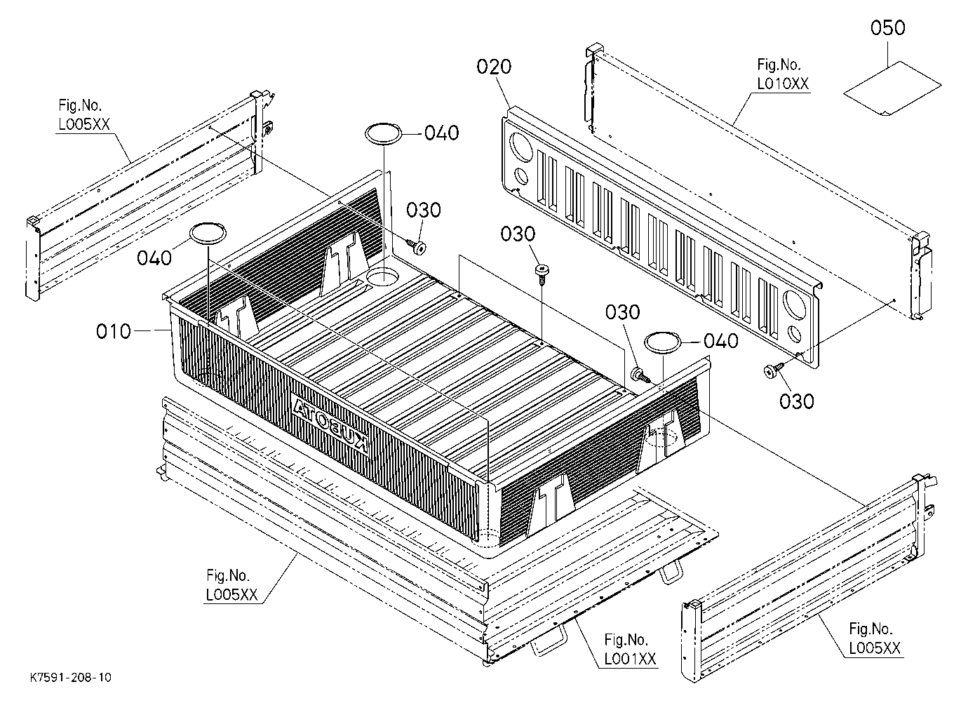 Bed Liner Kit(W/G No.V5229) [Option]