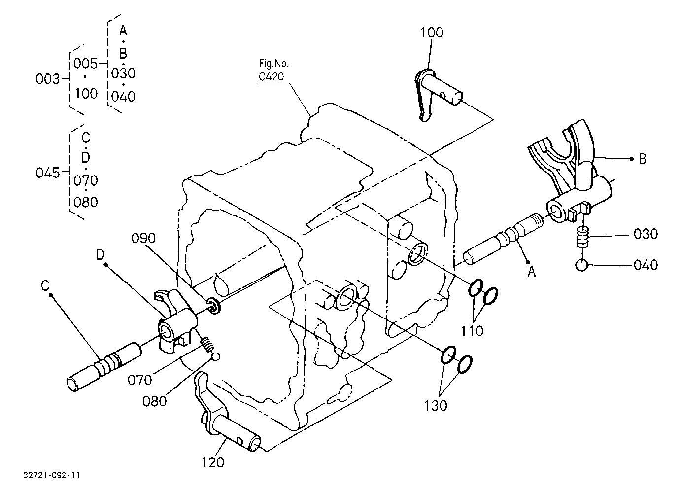 Range Gear Shift Fork