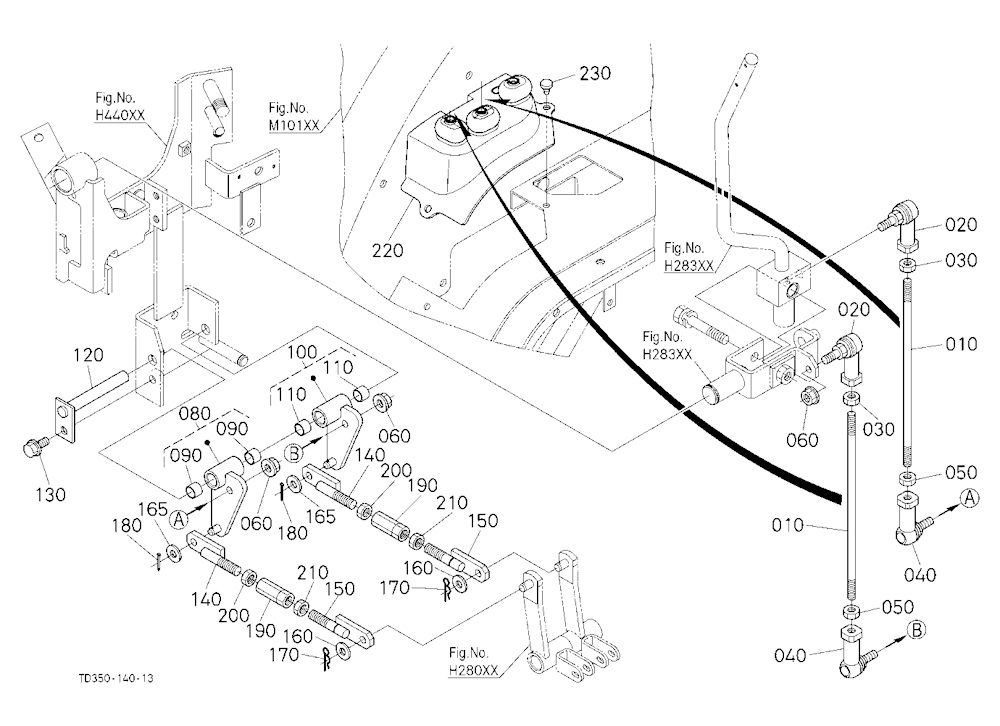 Loader Valve Lever Link