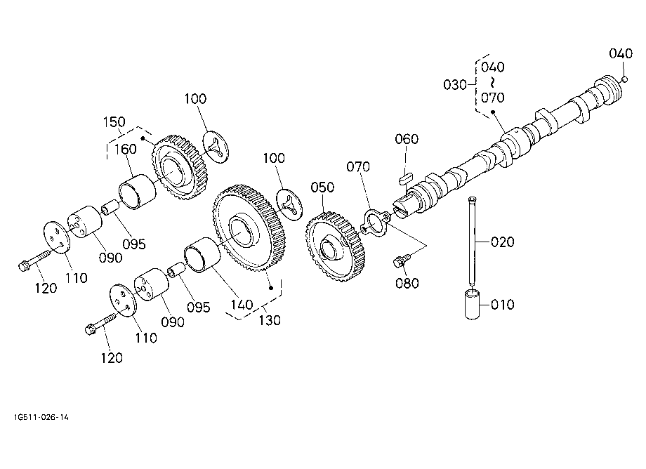 Camshaft And Idle Gear Shaft
