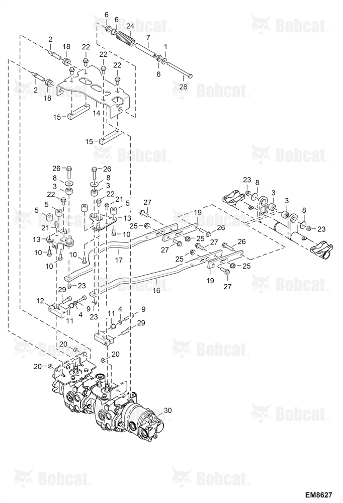 Hand Controls (Steering Linkage) (W/Linkage #7184265 & #7184266)