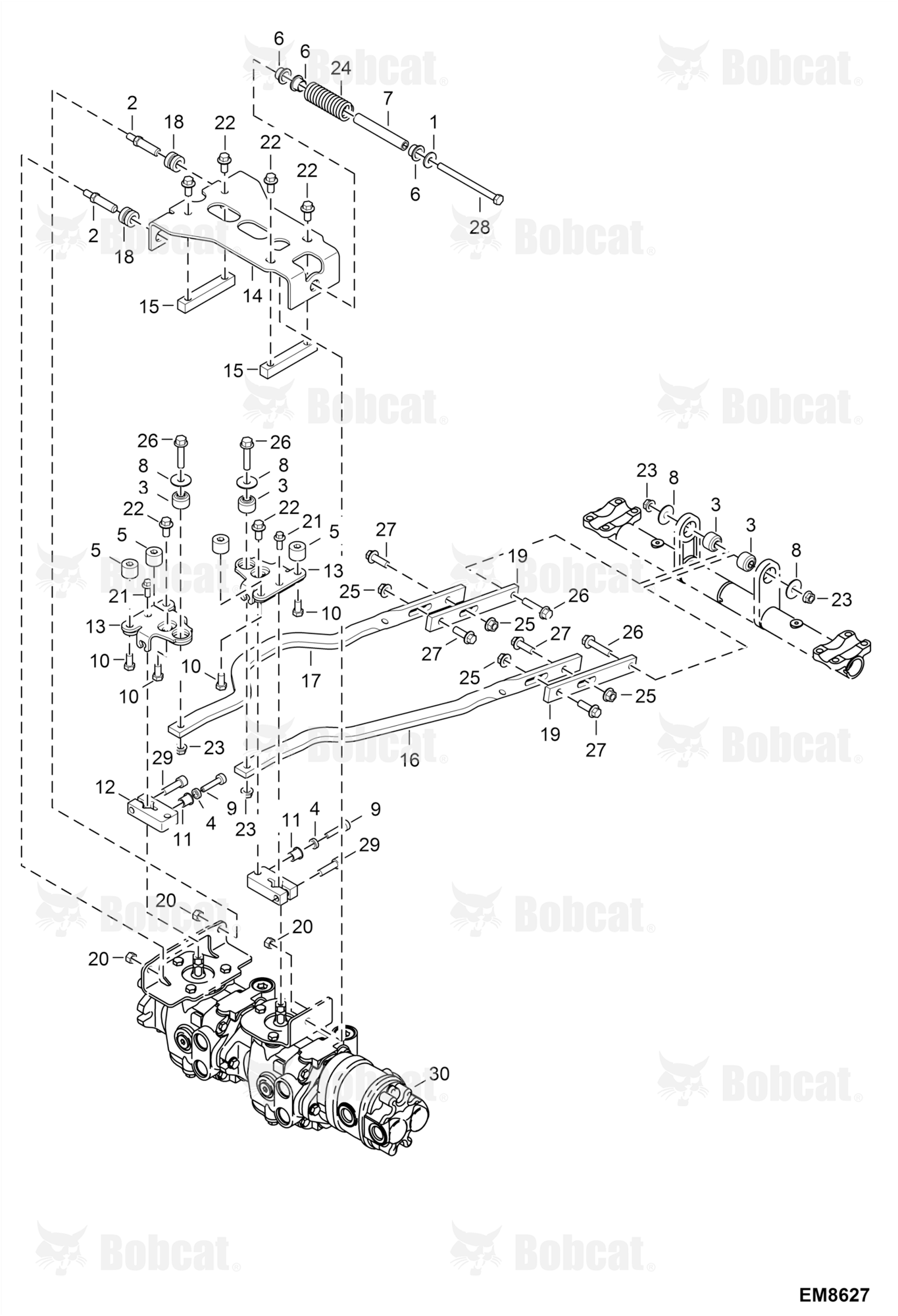 Hand Controls (Steering Linkage) (W/Linkage #7184265 & #7184266)