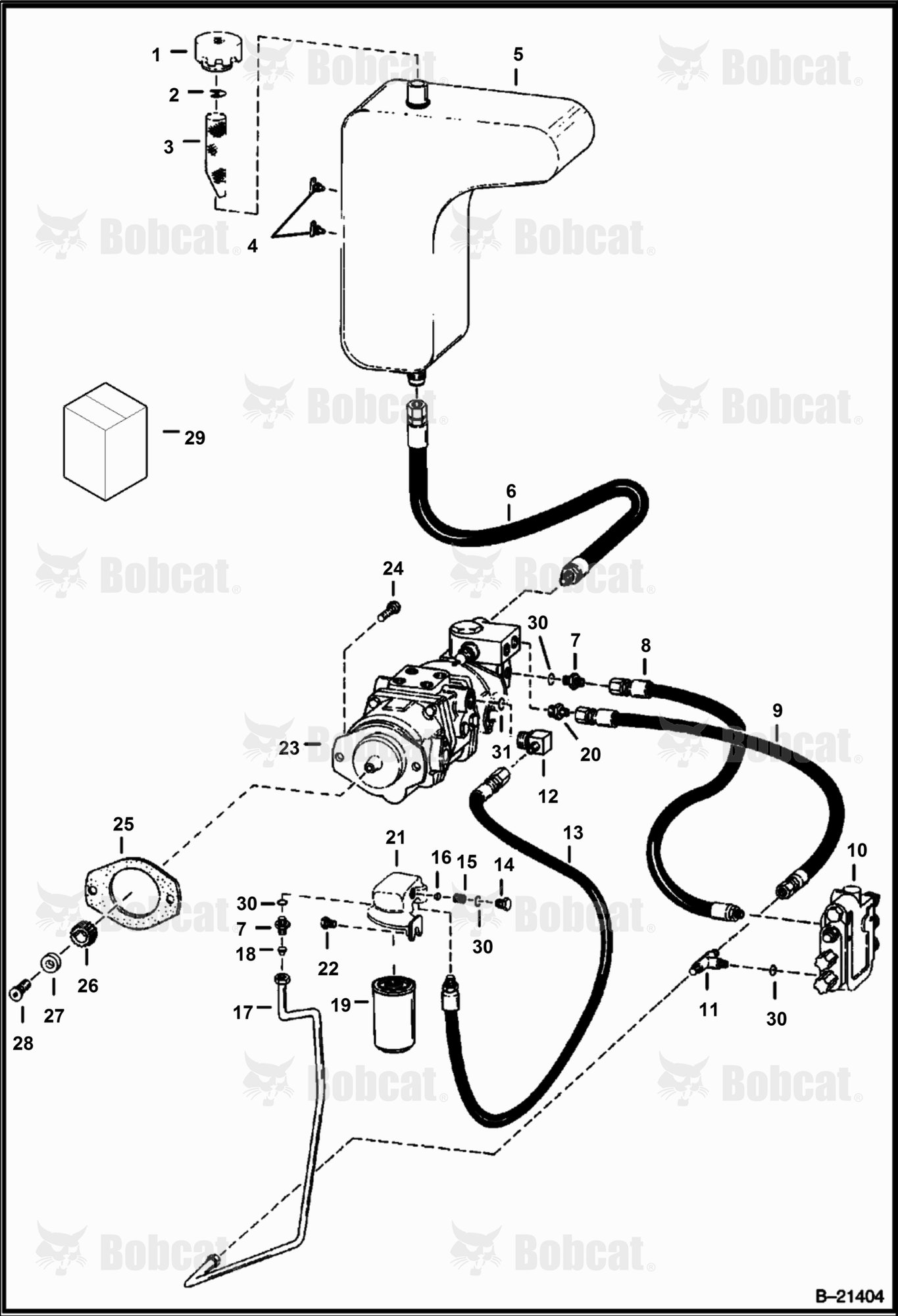 Hydrostatic Pump Circuitry  4990M11001 - 4990M12999