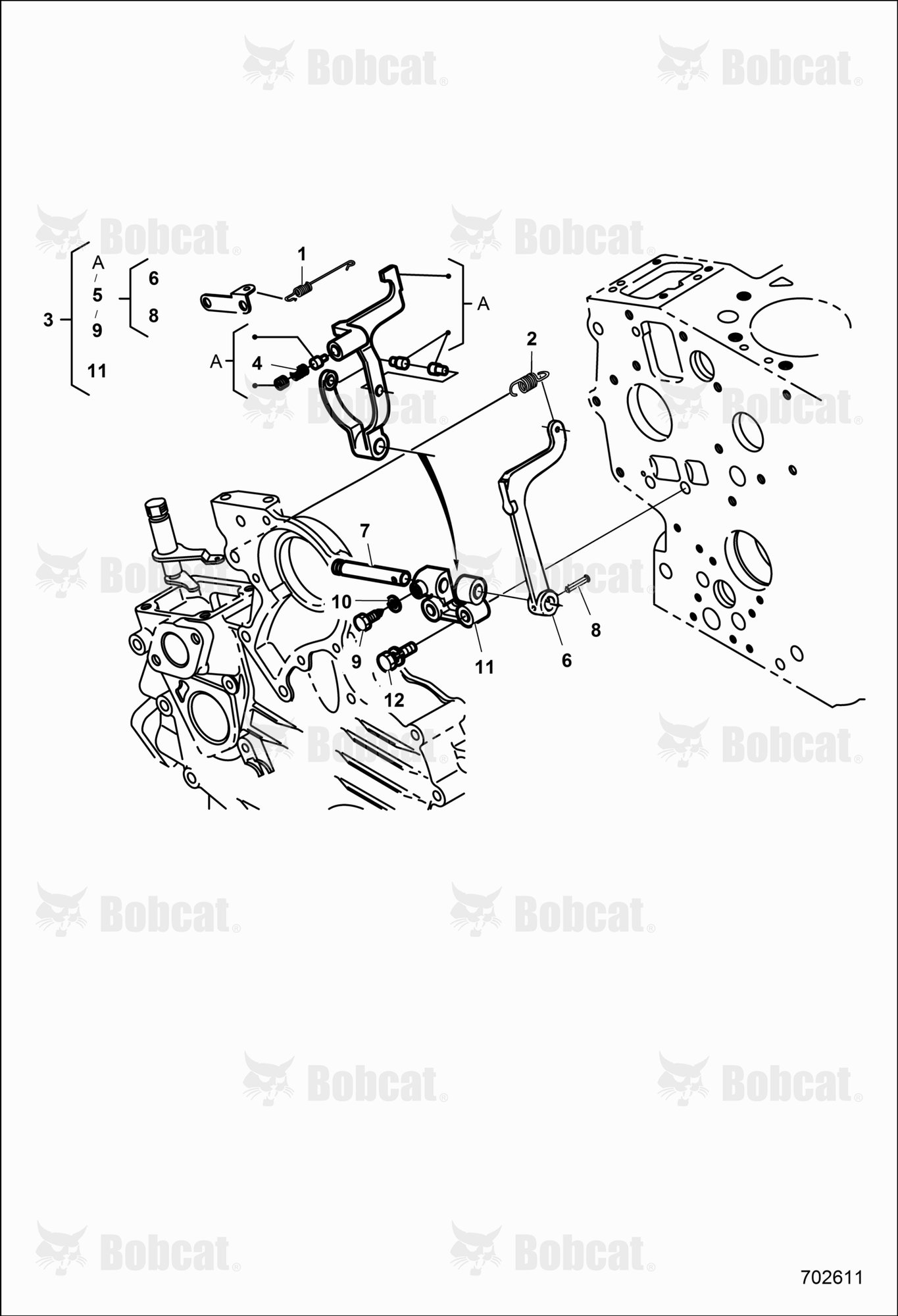 ENGINE, Fork Lever (GOVERNOR)