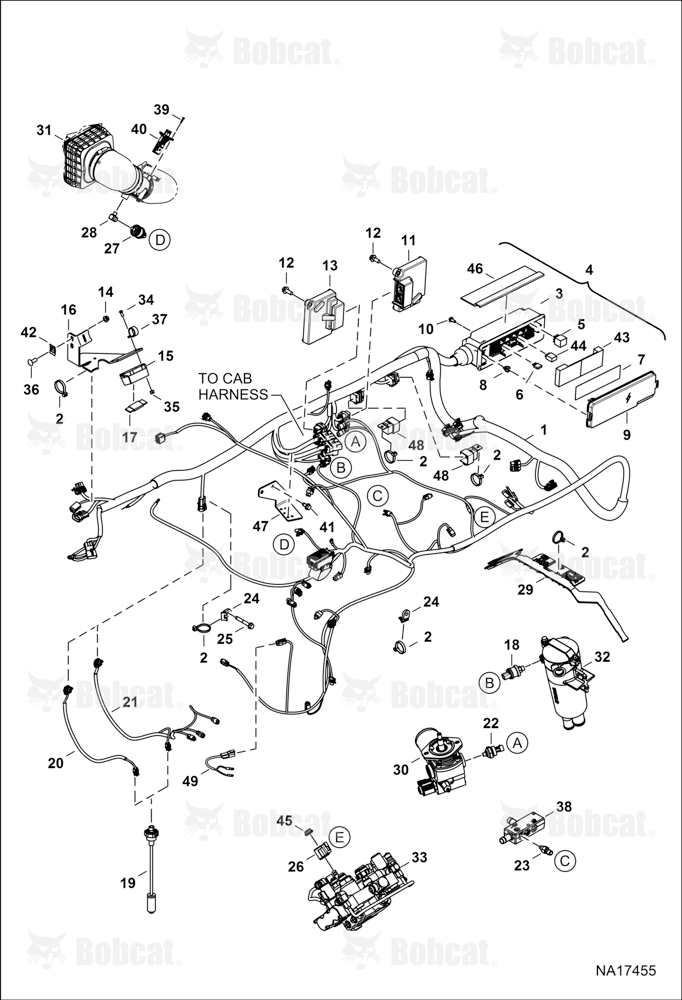 Engine Electrical Circuitry (Frame Harness & Filter Sensors)