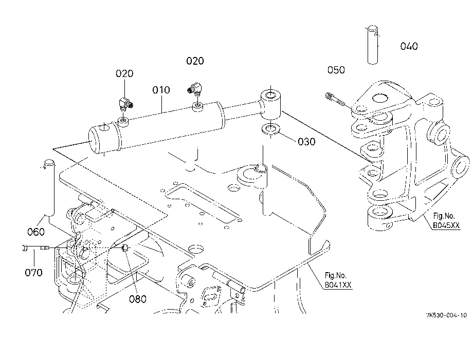 Swing Cylinder And Component Parts