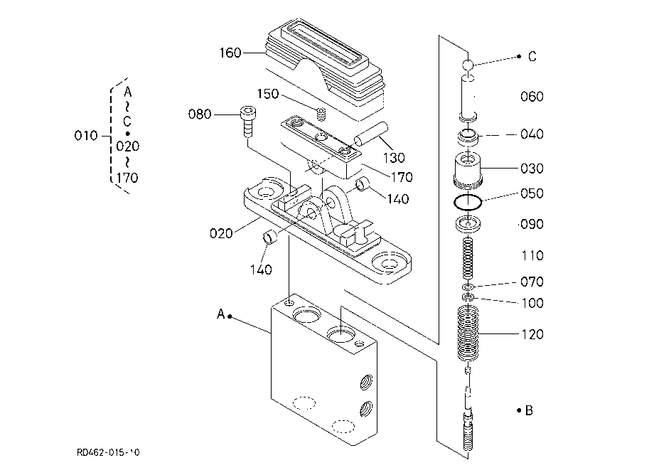 Pilot Valve (Swing) (Component Parts)