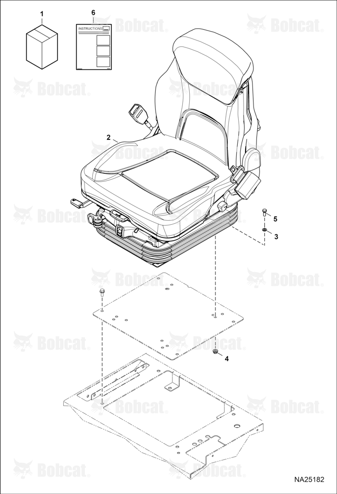 Seat Kit (Air Suspension)  B5AY11001 - B5AY13000