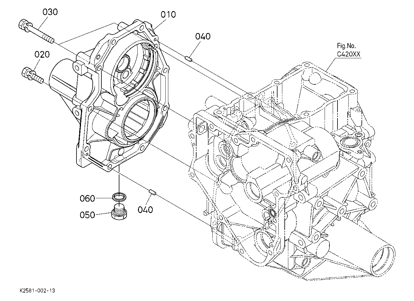 Rear Axle Case Rh