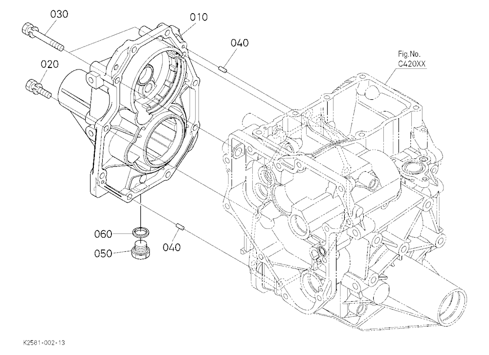 Rear Axle Case Rh