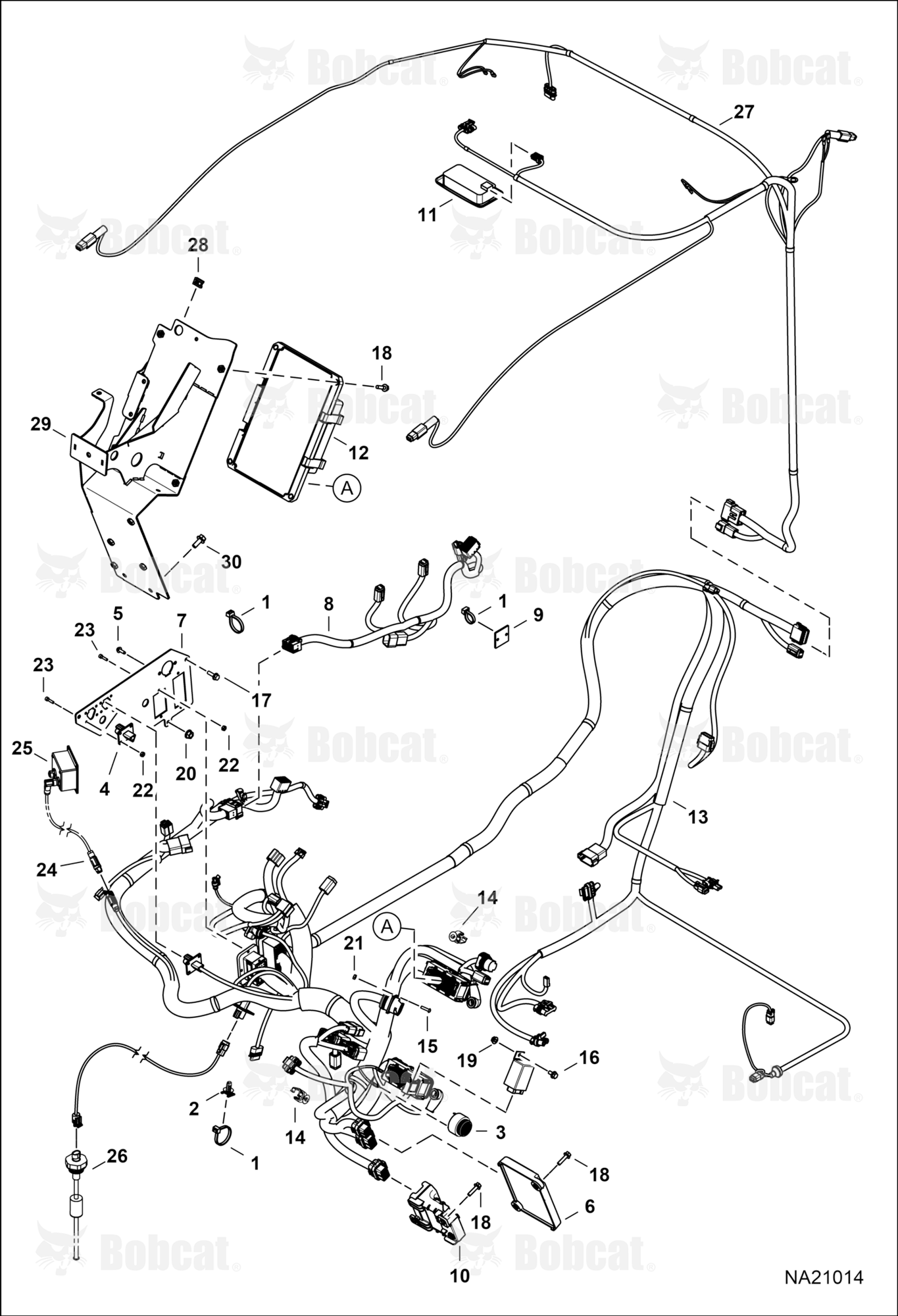 CAB Electrical Circuitry (Harnesses)  B4BT18001 - B4BT18028