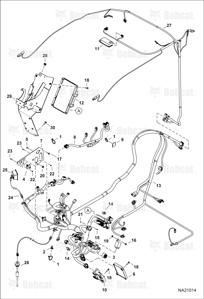 CAB Electrical Circuitry (Harnesses)  B55H11001 - B55H11021