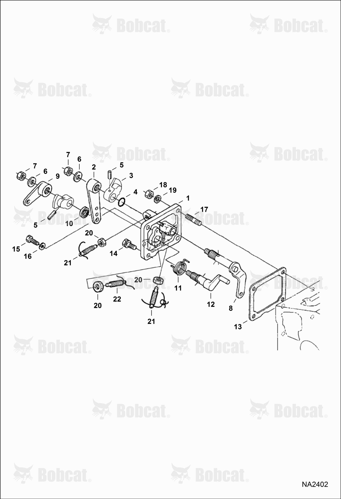 Speed Control Plate (Kubota D1105 Tier I)  520311001 & Above, 520411001 & Above