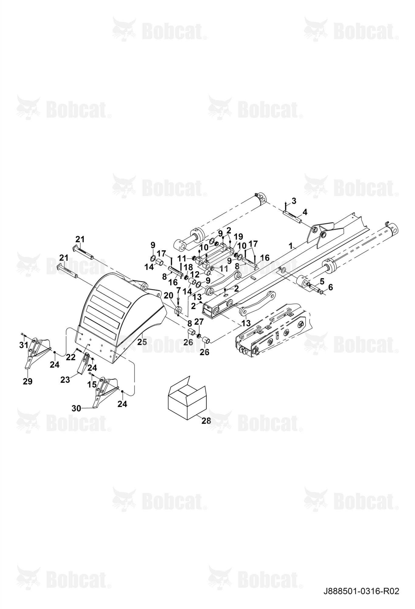 Extended Stick and Bucket Connections