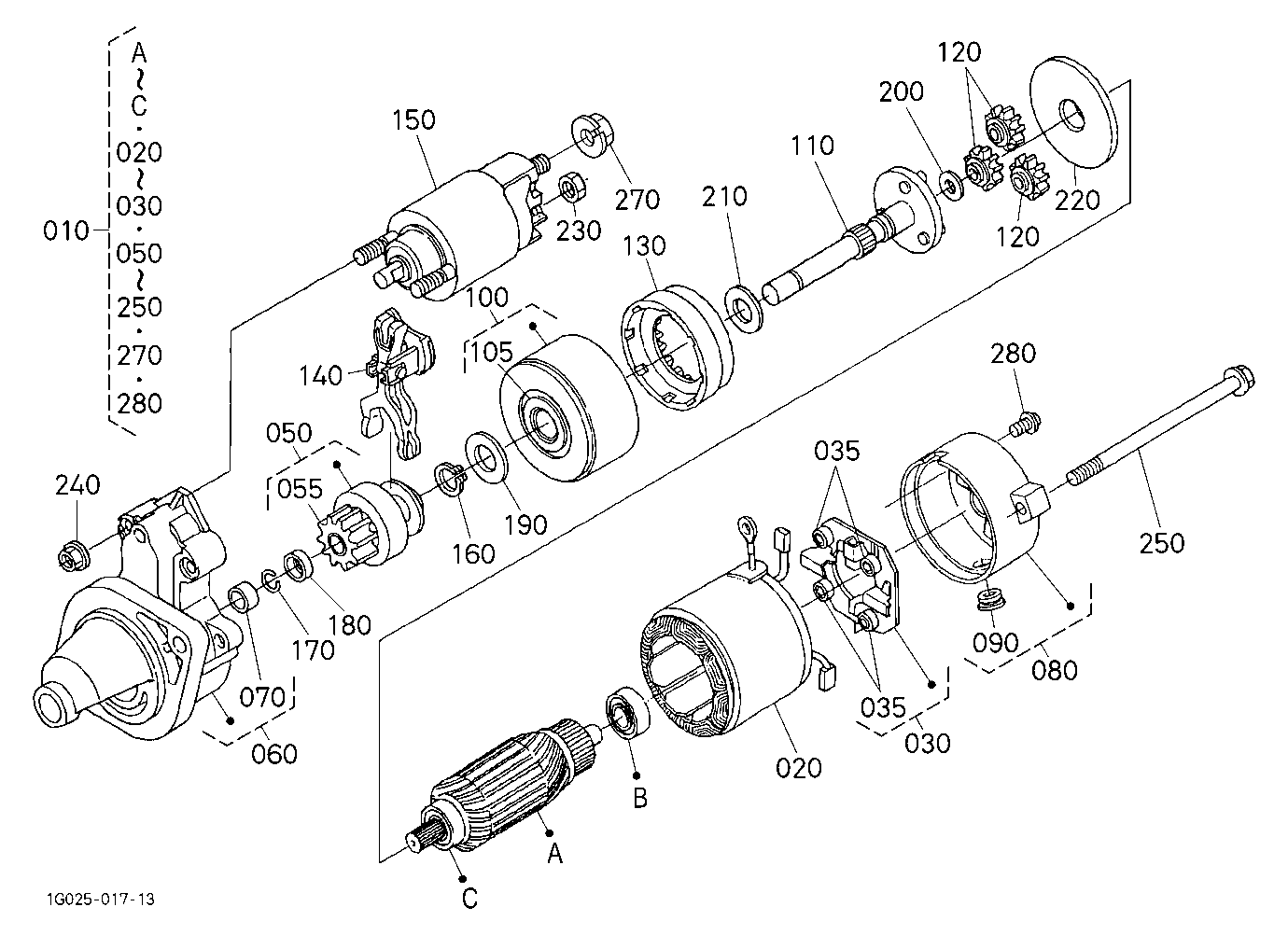 Starter [Component Parts](Not For Reman Unit)