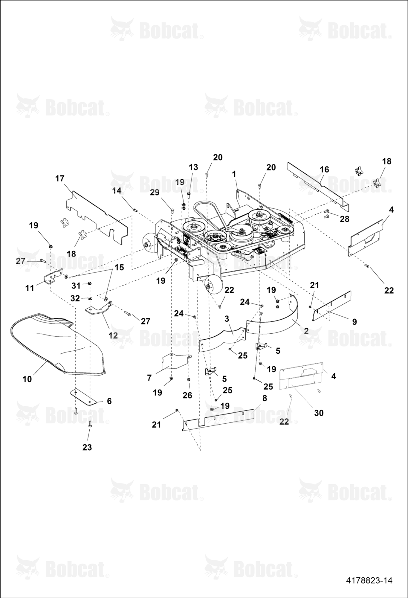 CHUTE, BAFFLES, & Edges Assembly