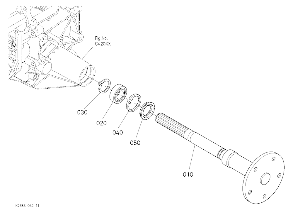 Rear Axle Lh