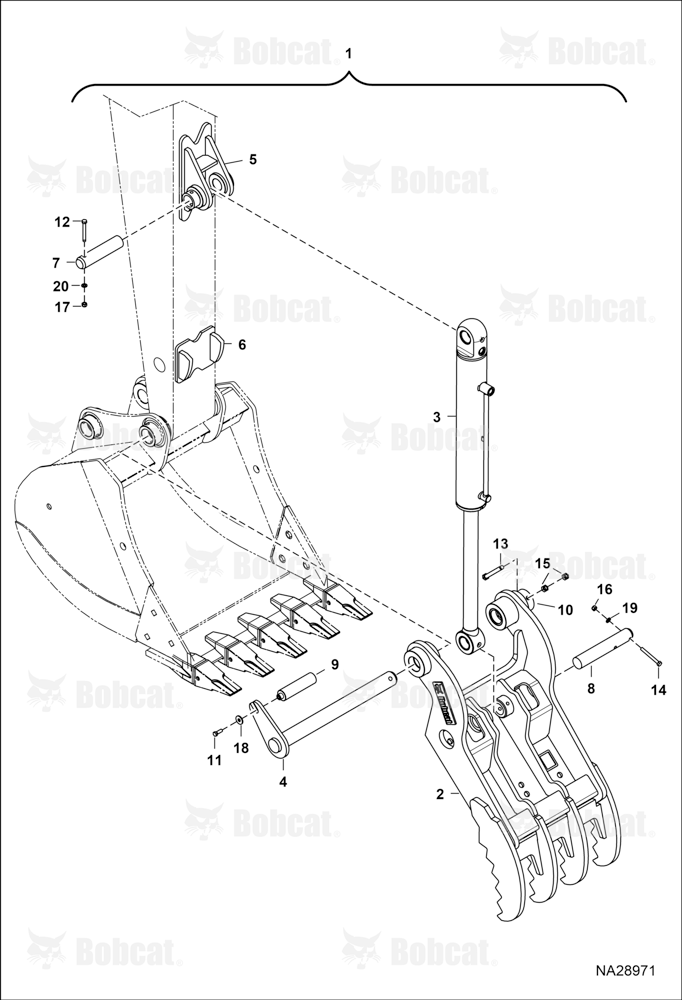 Clamp (E220) (E245) (HT080DM) (25T-900-5T) (Factory Option Only)