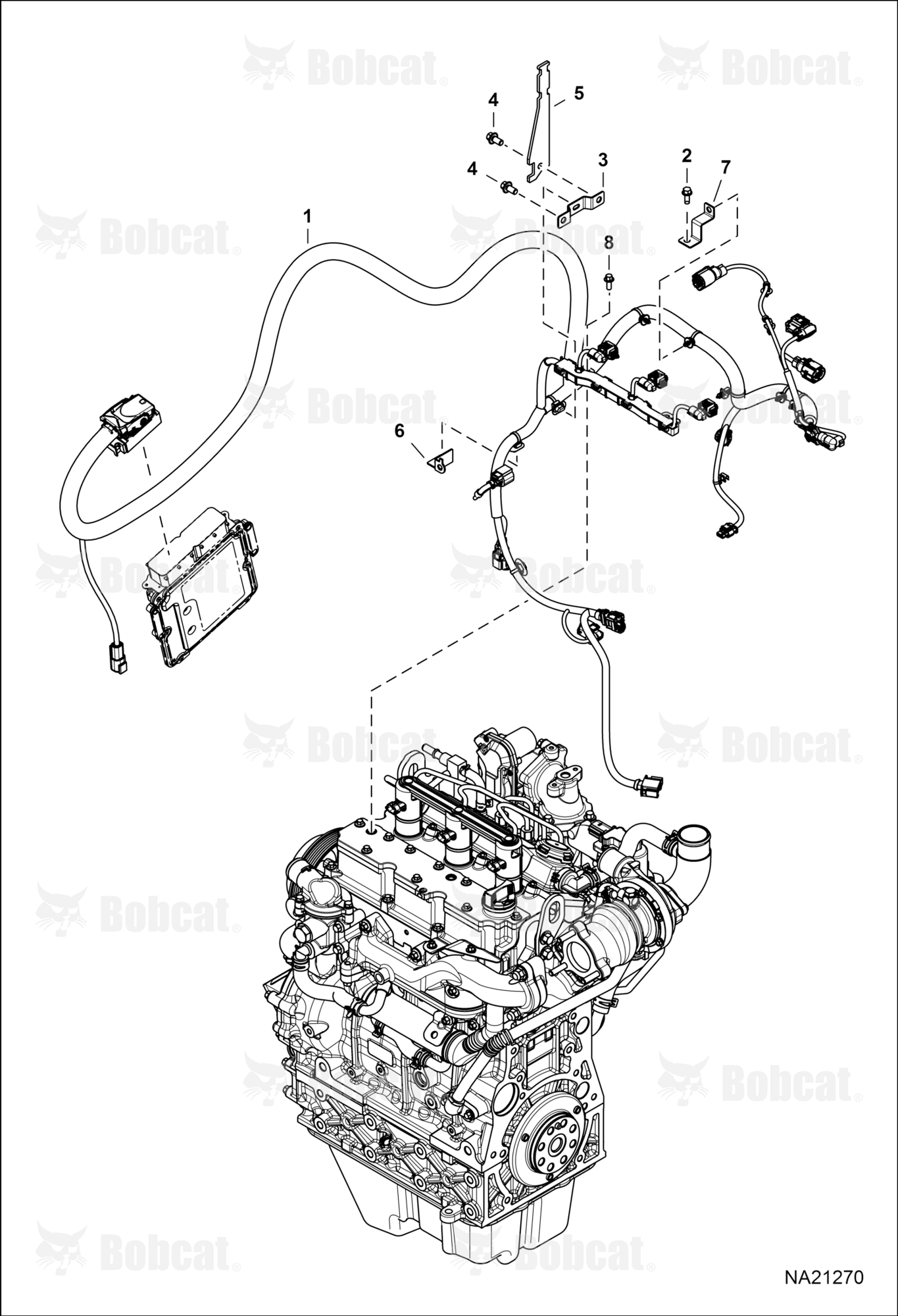 Engine Electrical Circuitry (Engine Harness & Brackets)